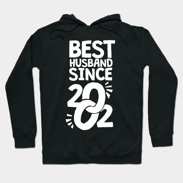 'Best Husband Since 2002' Sweet Wedding Anniversary Gift Hoodie by ourwackyhome